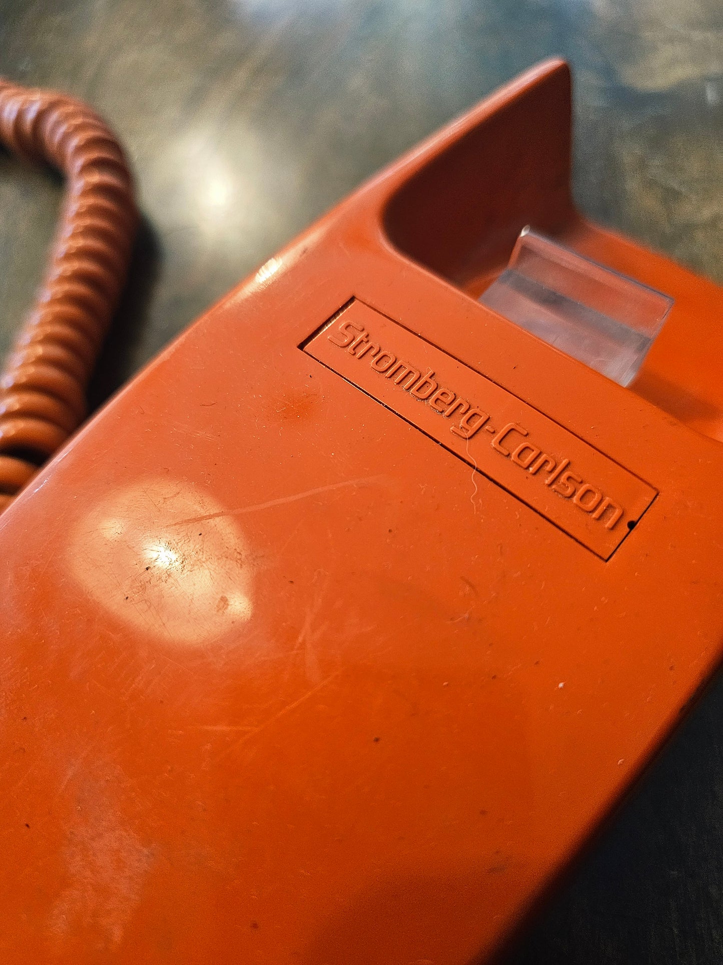 1976 Orange Rotary Phone