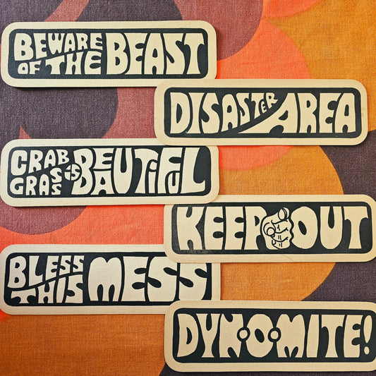 70s Reversible Signs/Coasters
