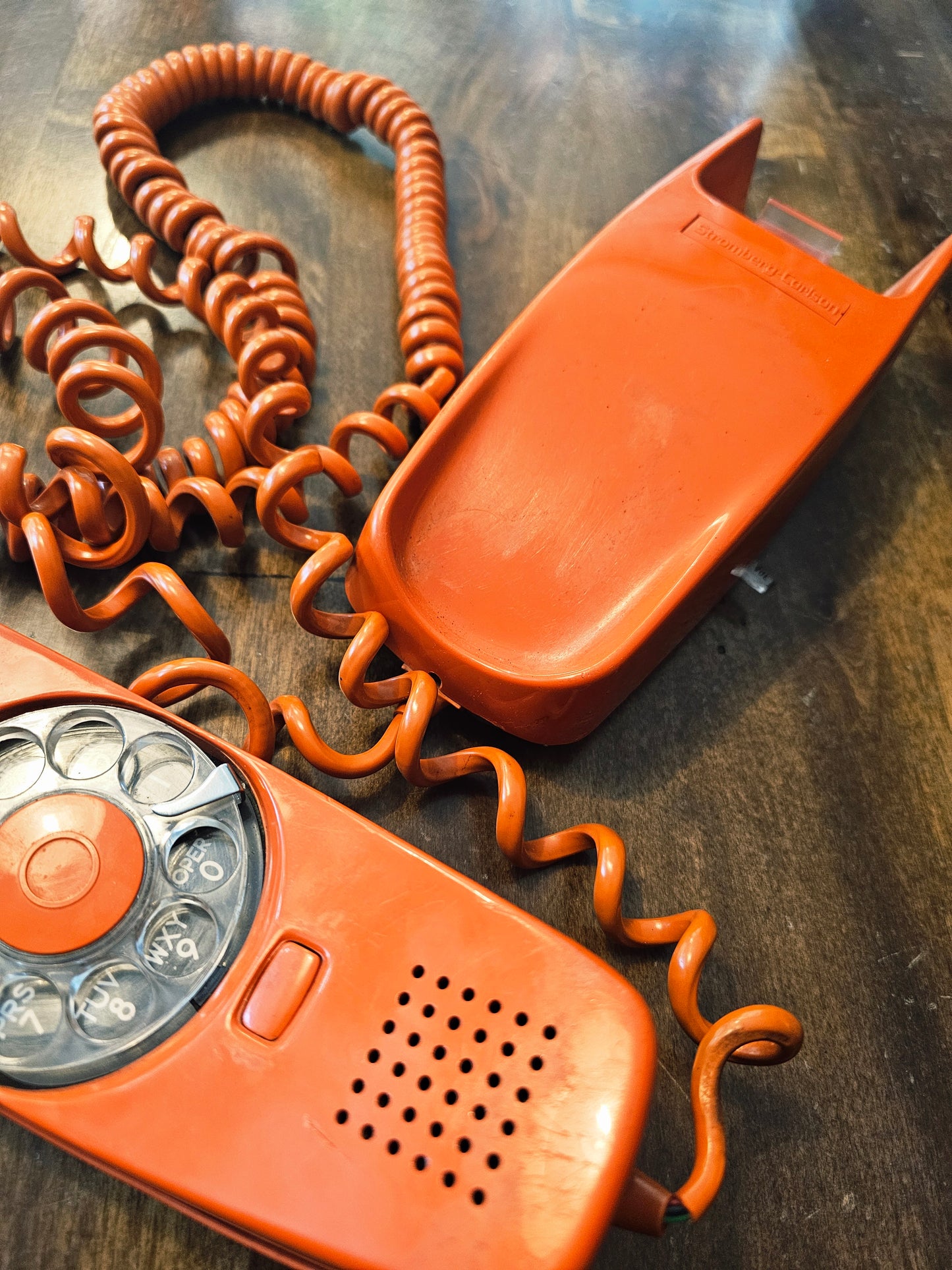1976 Orange Rotary Phone