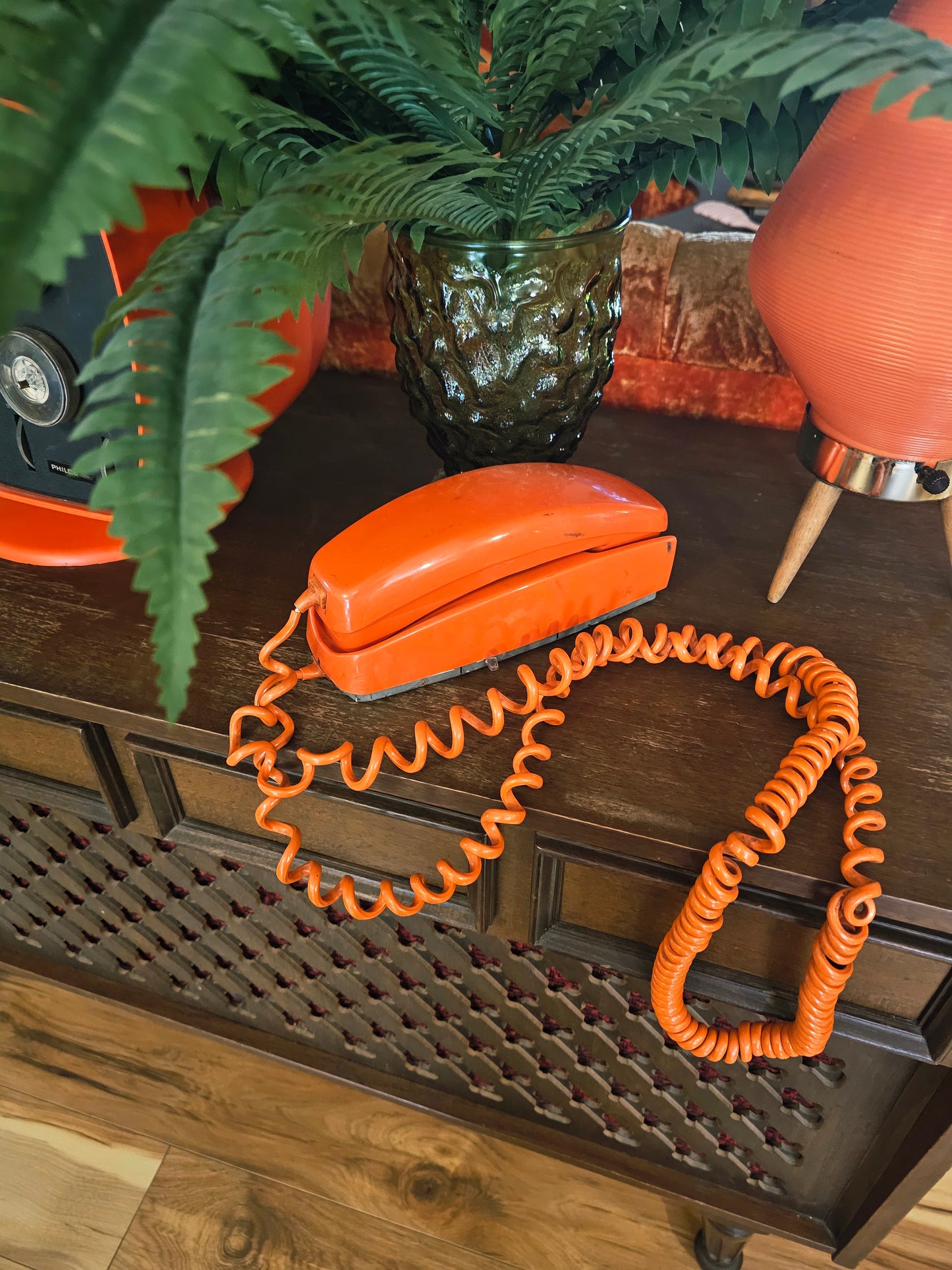 1976 Orange Rotary Phone