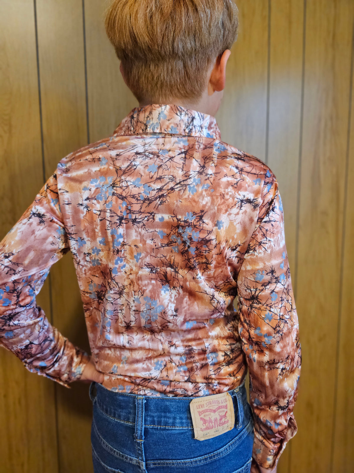 60s/70s Boys MW Button Down (YM/L)