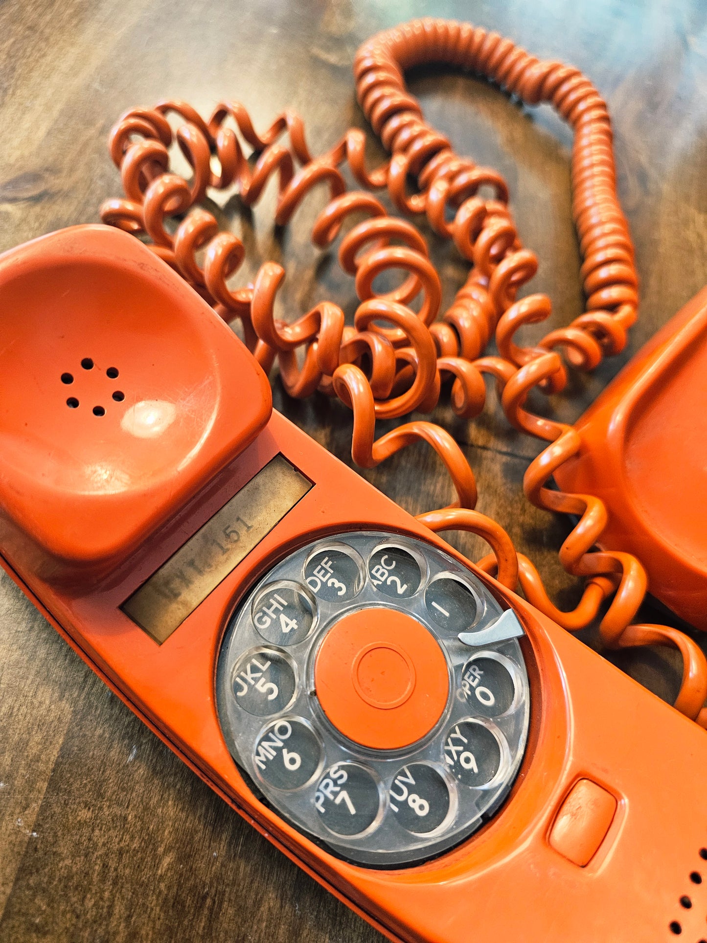 1976 Orange Rotary Phone