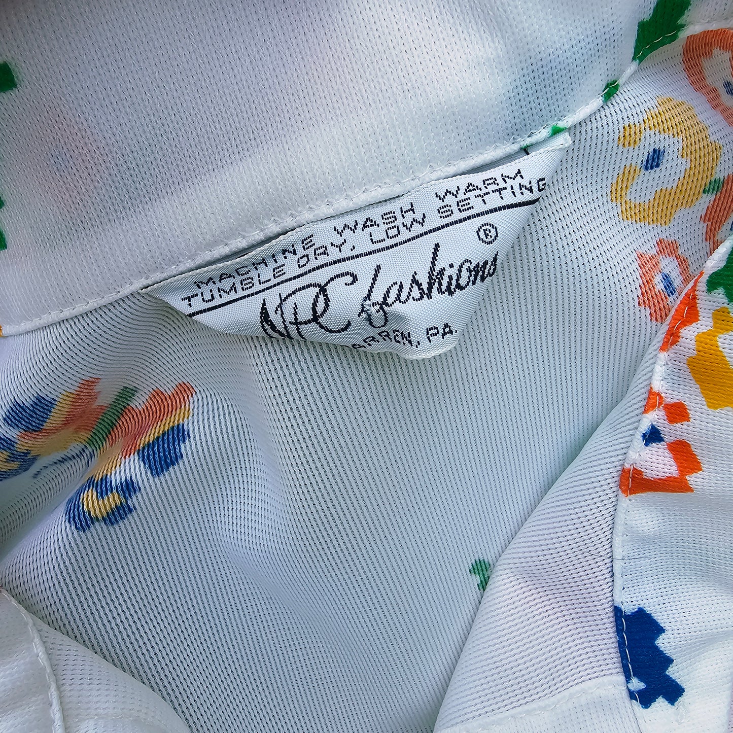 60s/70s Cross Stich Print Button Down Top (1X)