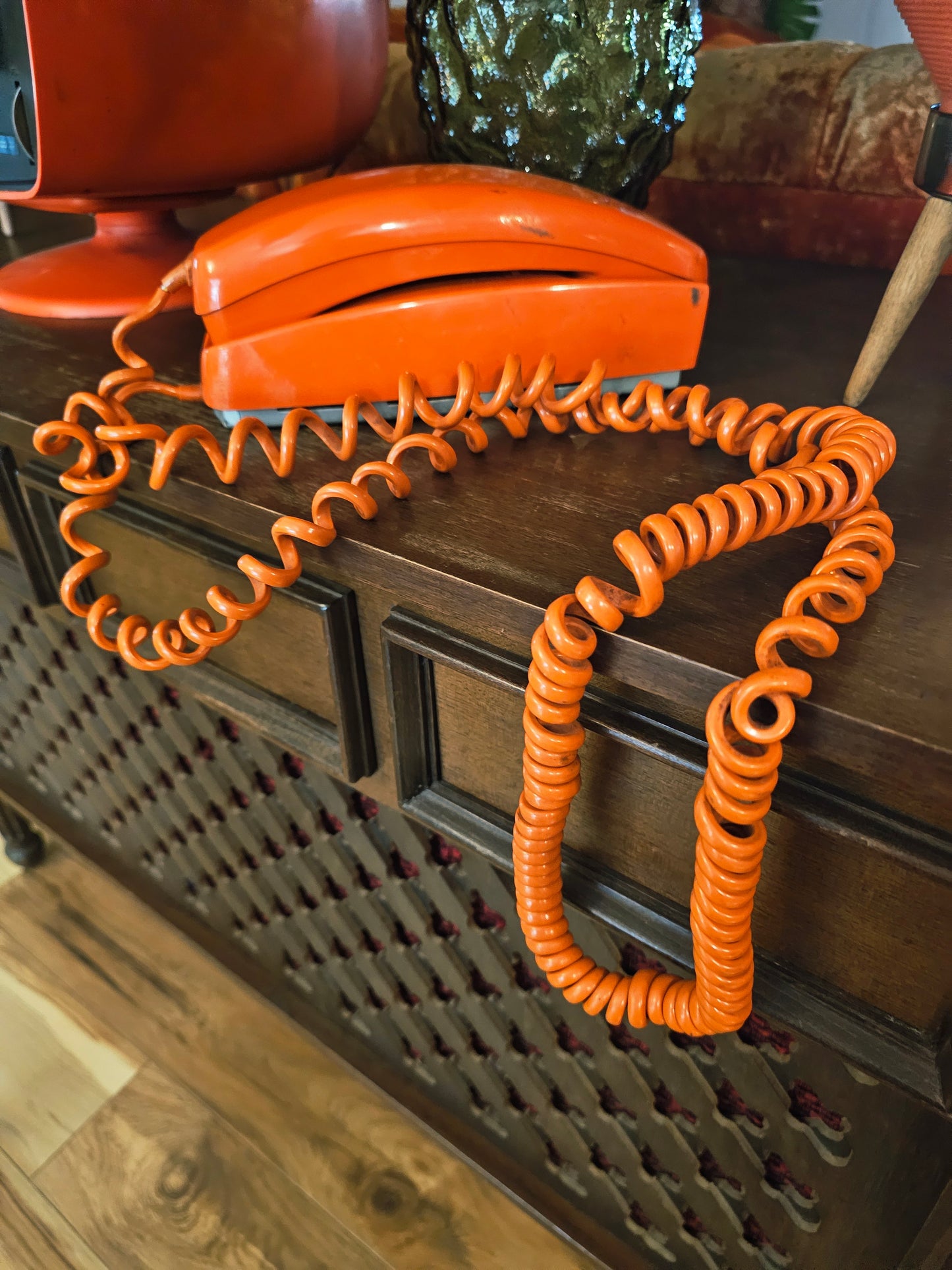 1976 Orange Rotary Phone