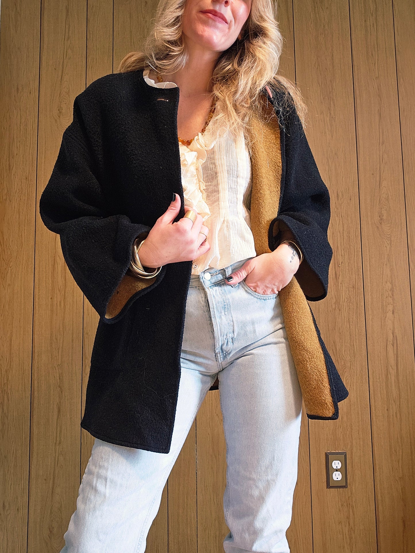 70s Wool Cardigan Jacket (M/L)