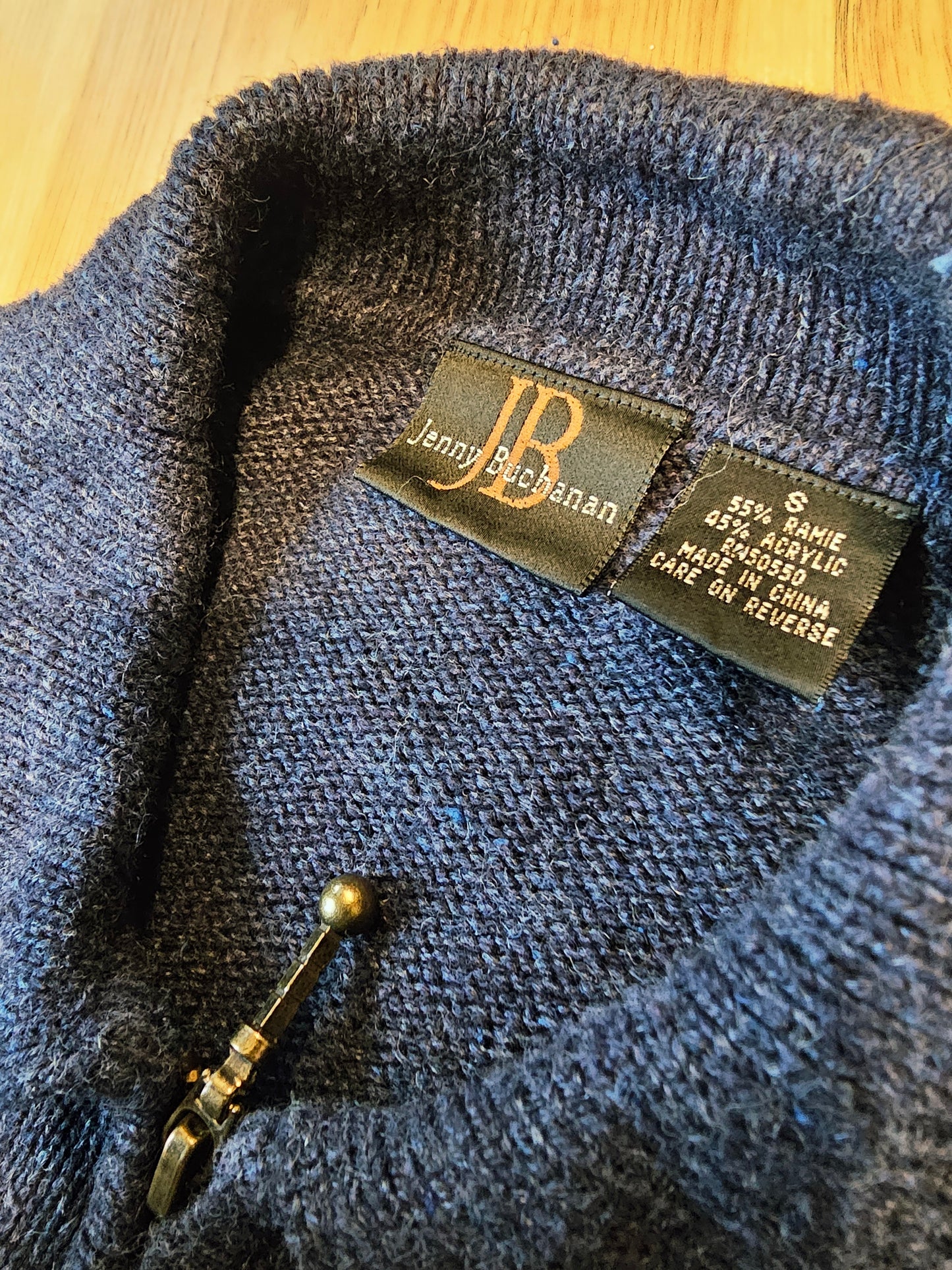 90s Embroidered Floral Sweater (S)