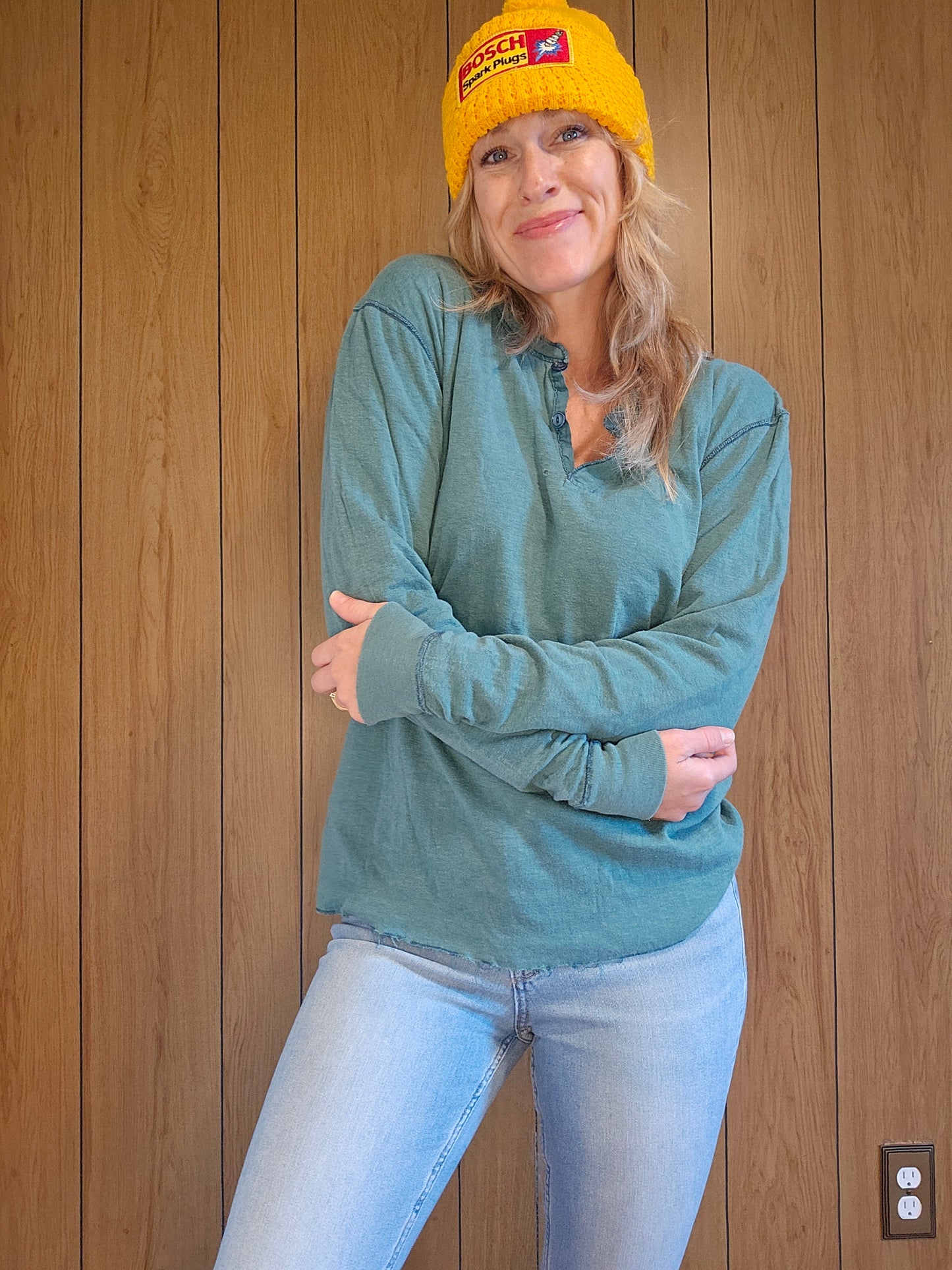 70s/80s Green Thermal (M)