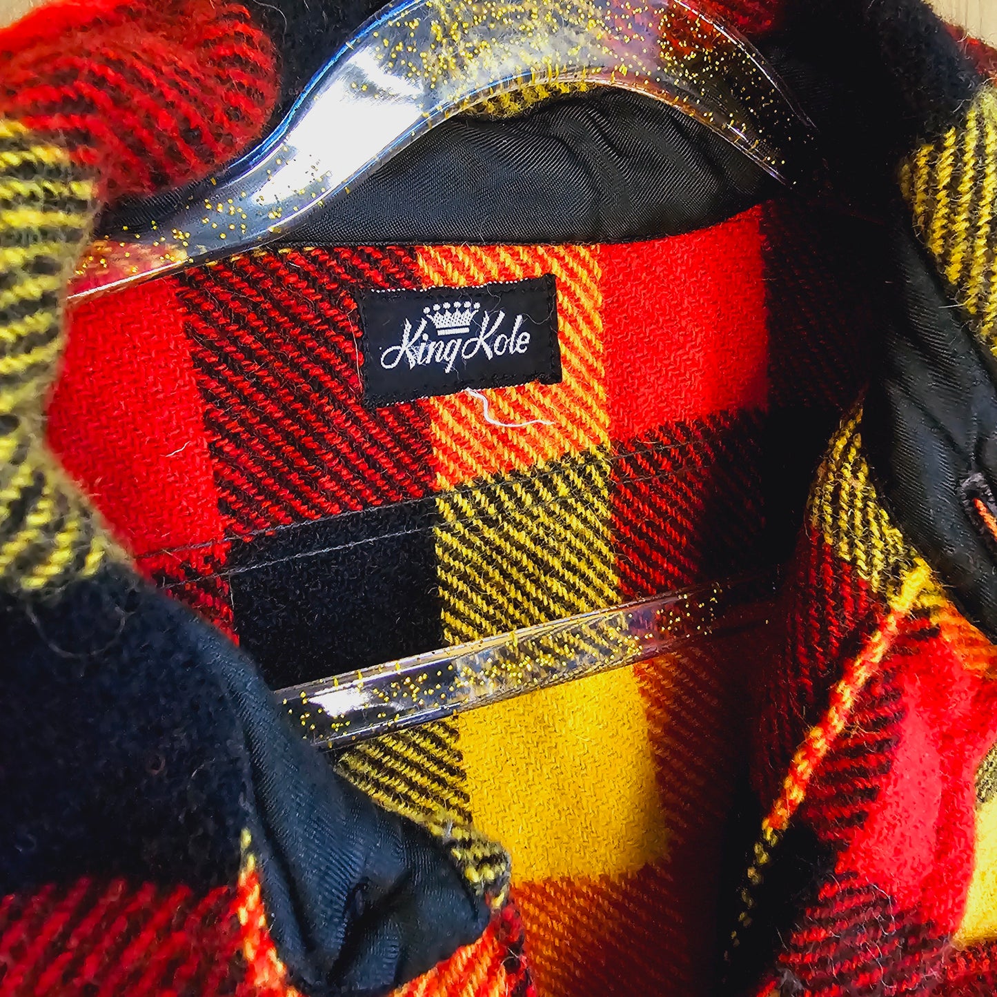 King Kole Wool Plaid Shirt (L)