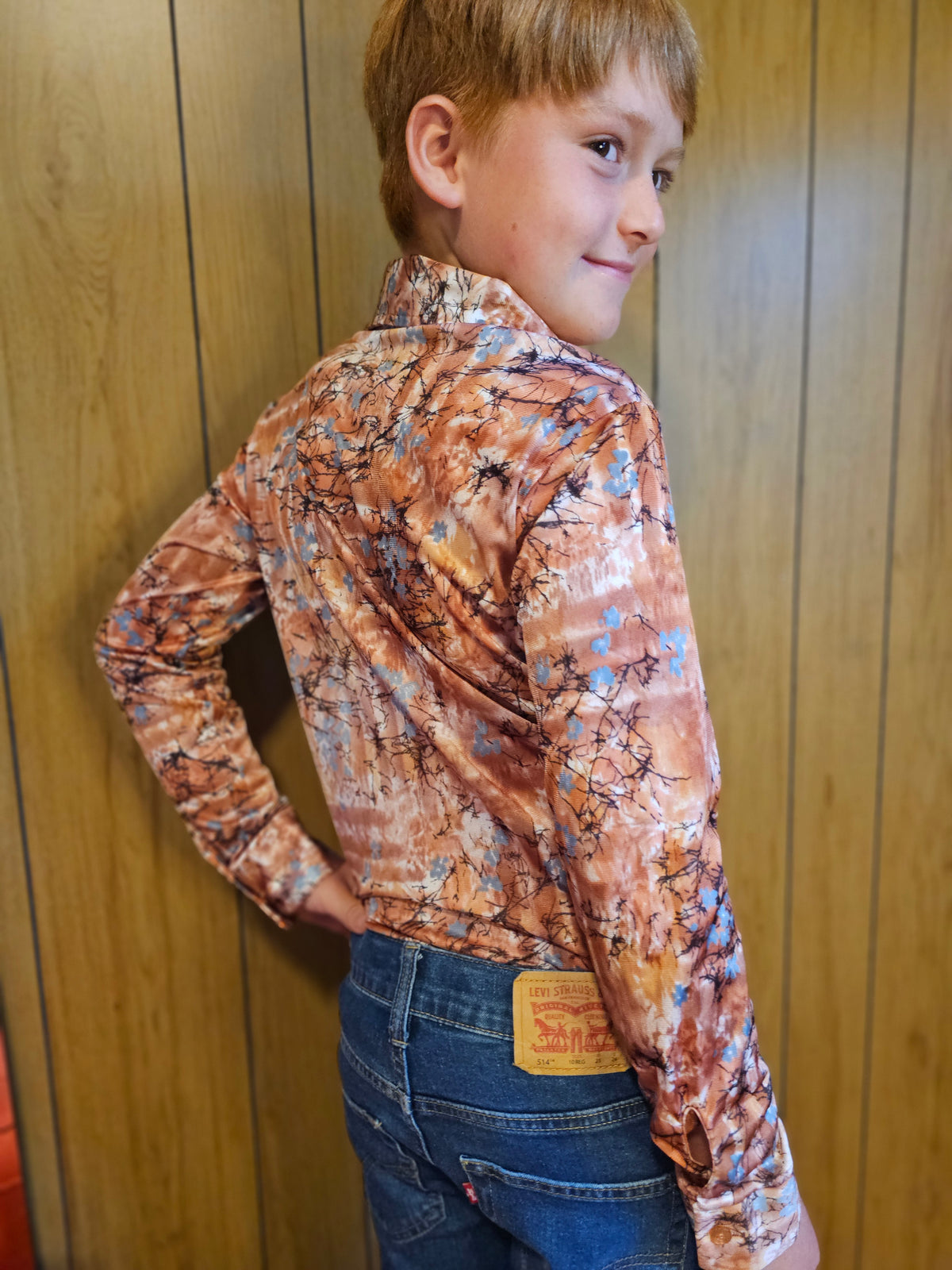 60s/70s Boys MW Button Down (YM/L)