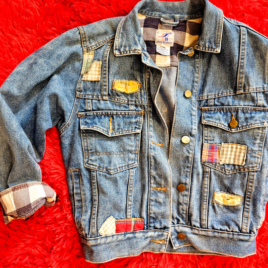 80s Brite N Sassy Jean Jacket (S/M)