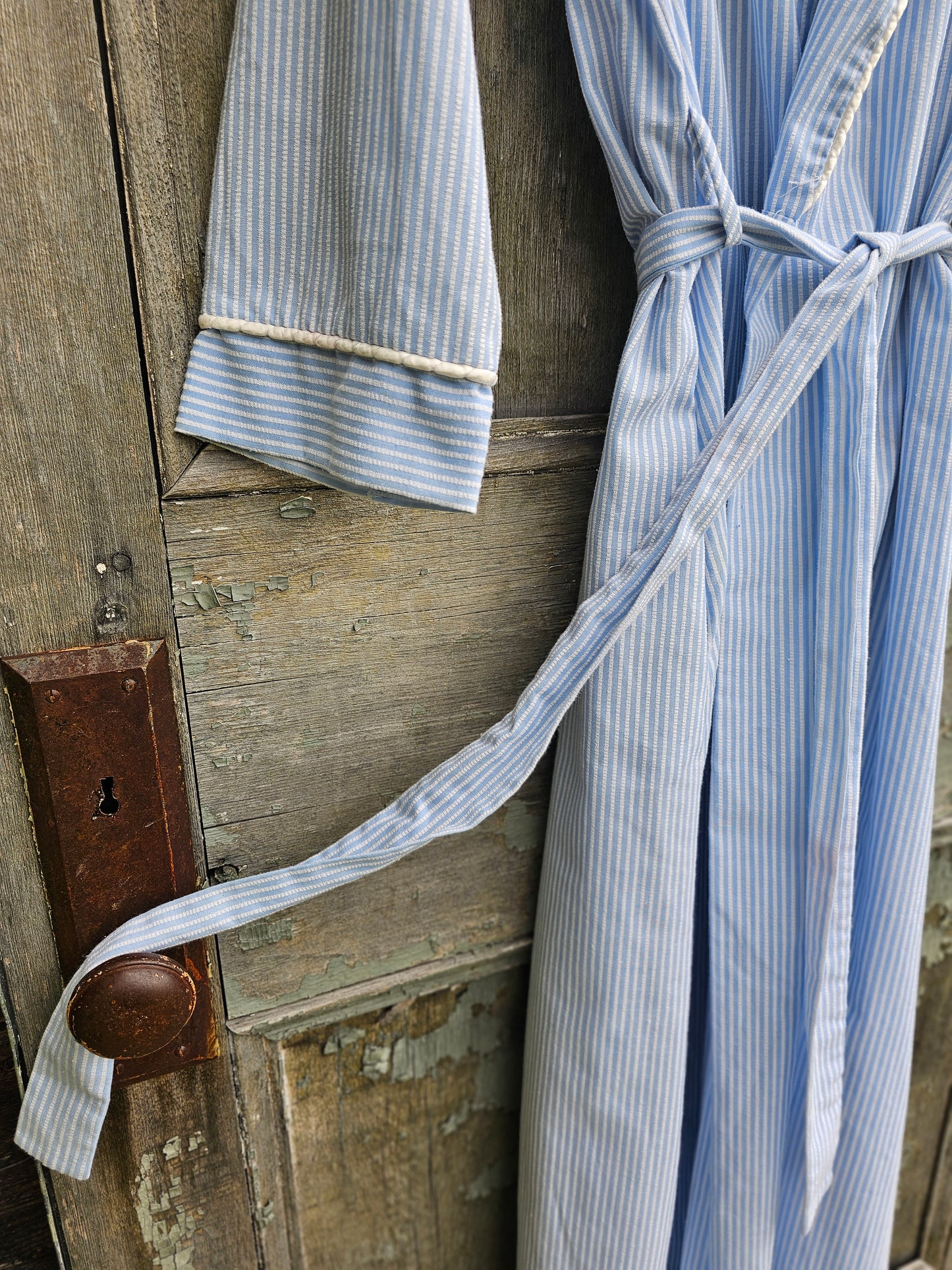 60s Sears Seersucker Robe (S/M)