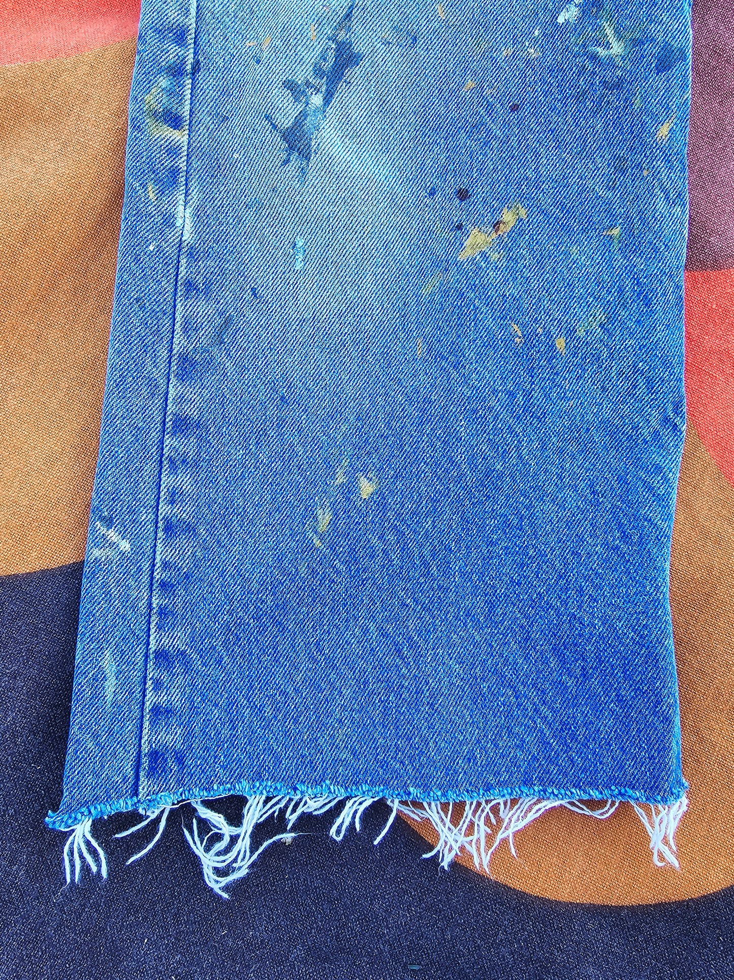 90s Levis Orange Tab Paint Spattered (S)