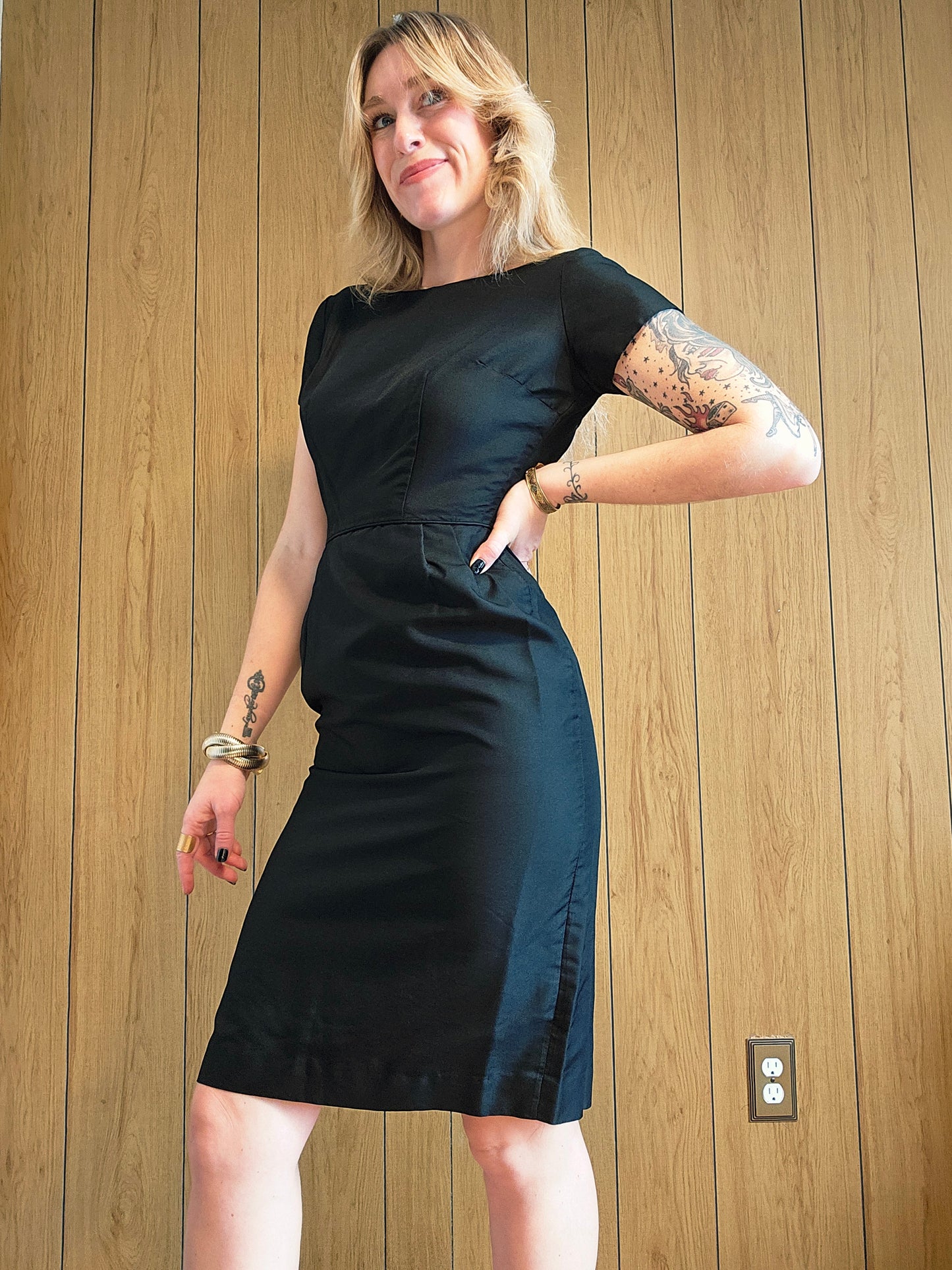 60s John Norman Sheath Dress (S)