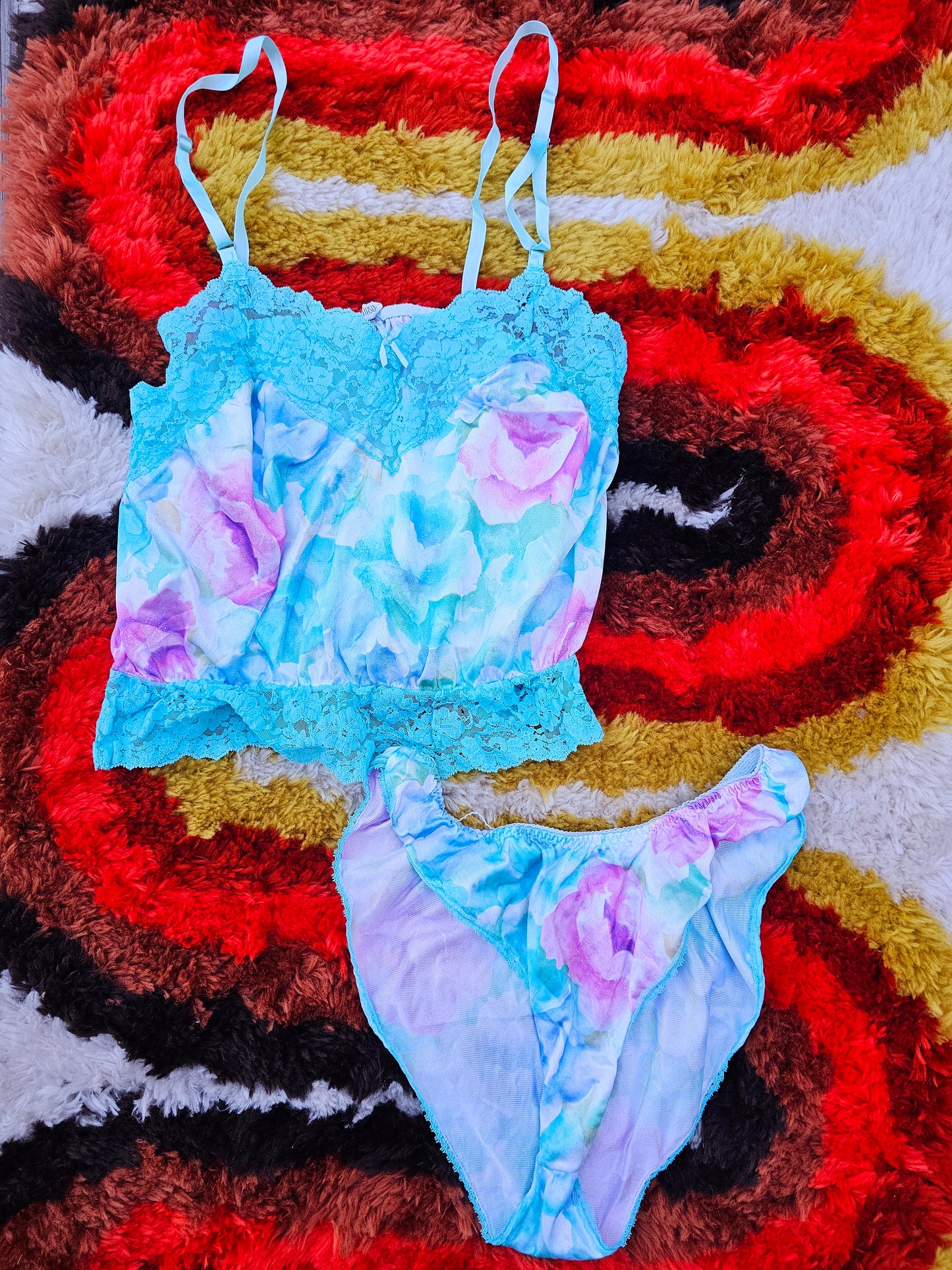 80s Ashley Taylor Sleepwear/Lingerie Set (M)