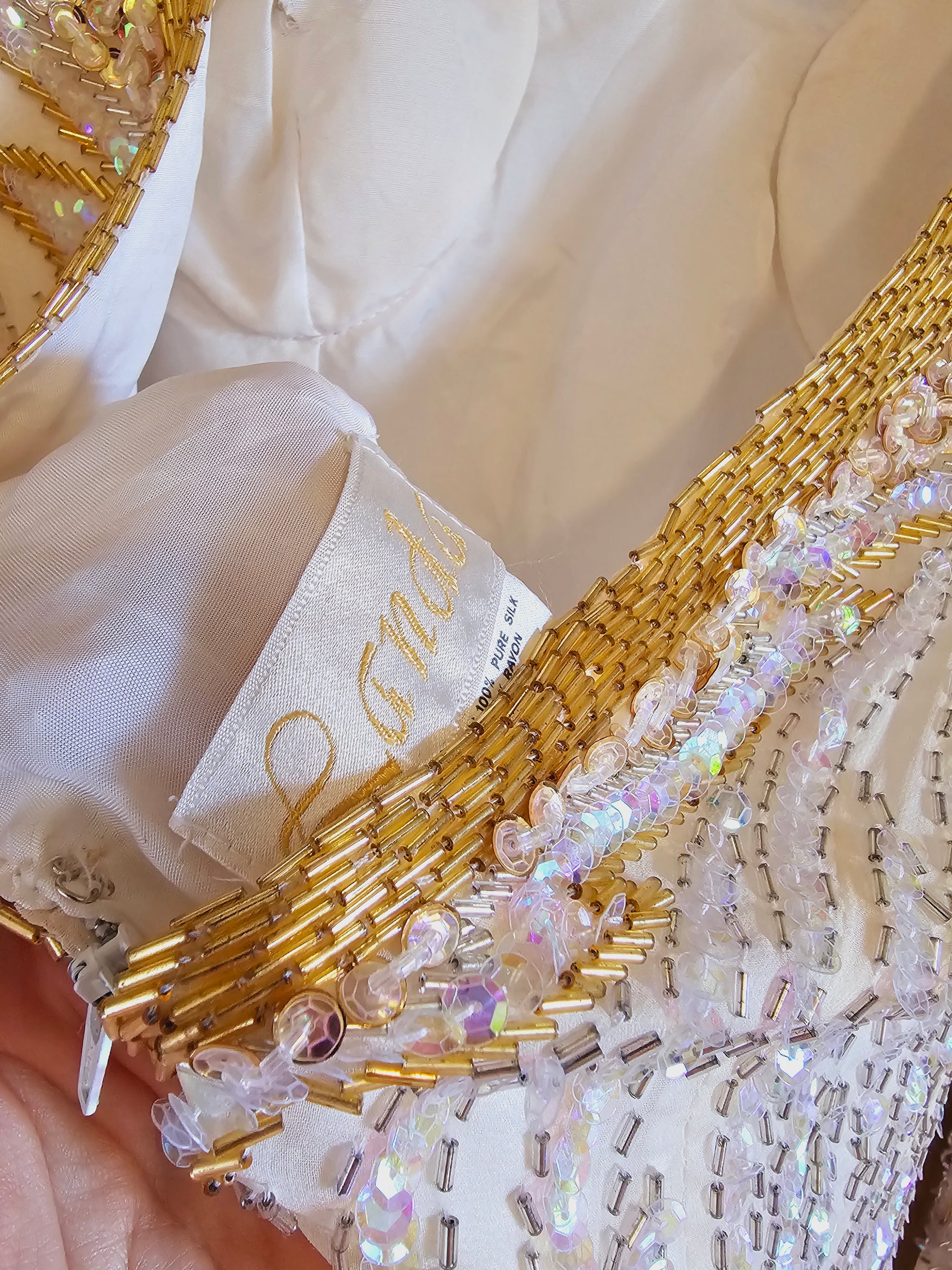 Late 80s/Early 90s Landa Beaded Dress (M) Vice Of The Vintage Variety Late 80s/Early 90s Landa Beaded Dress (M) Vice Of The Vintage Variety