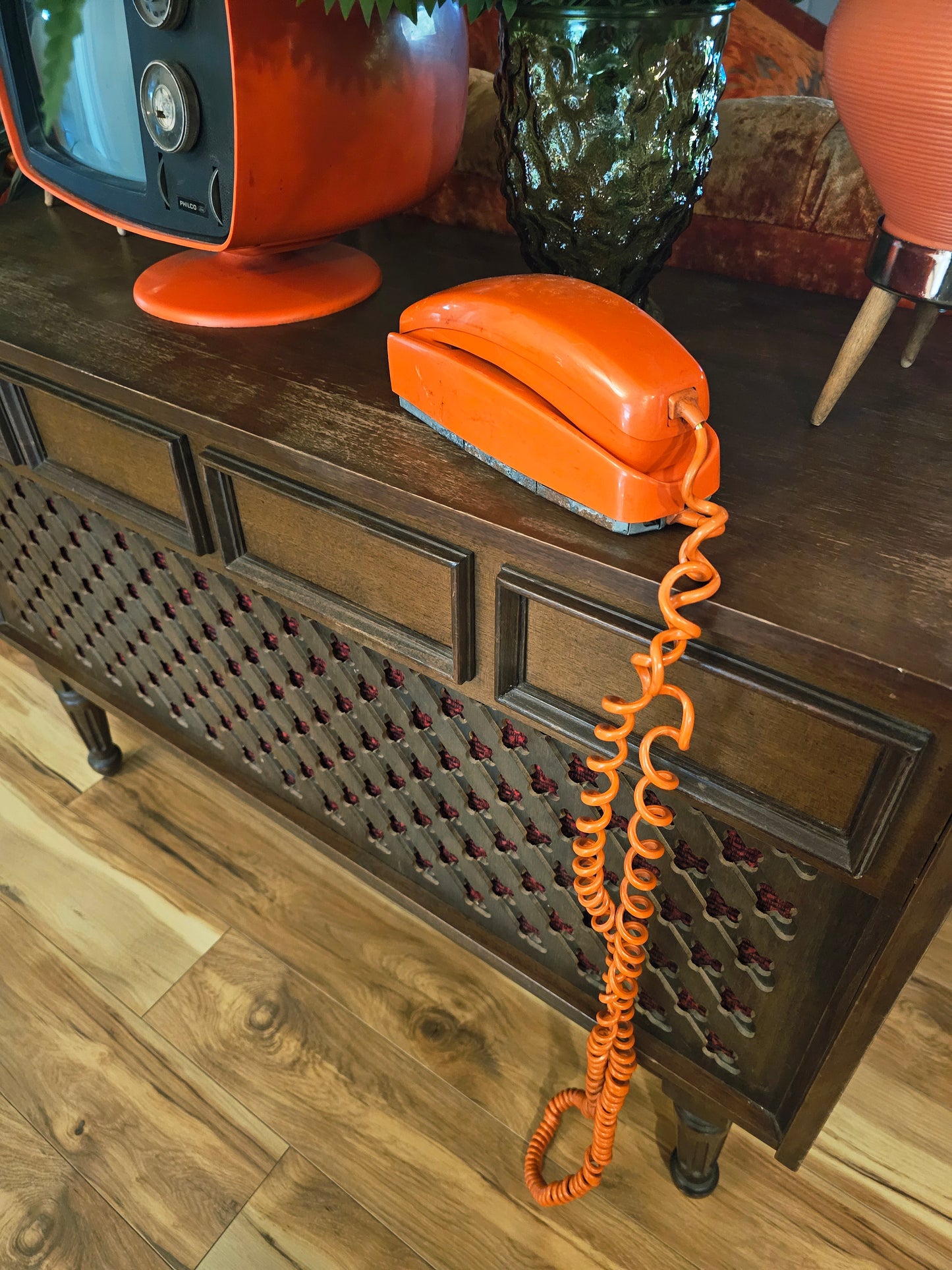 1976 Orange Rotary Phone