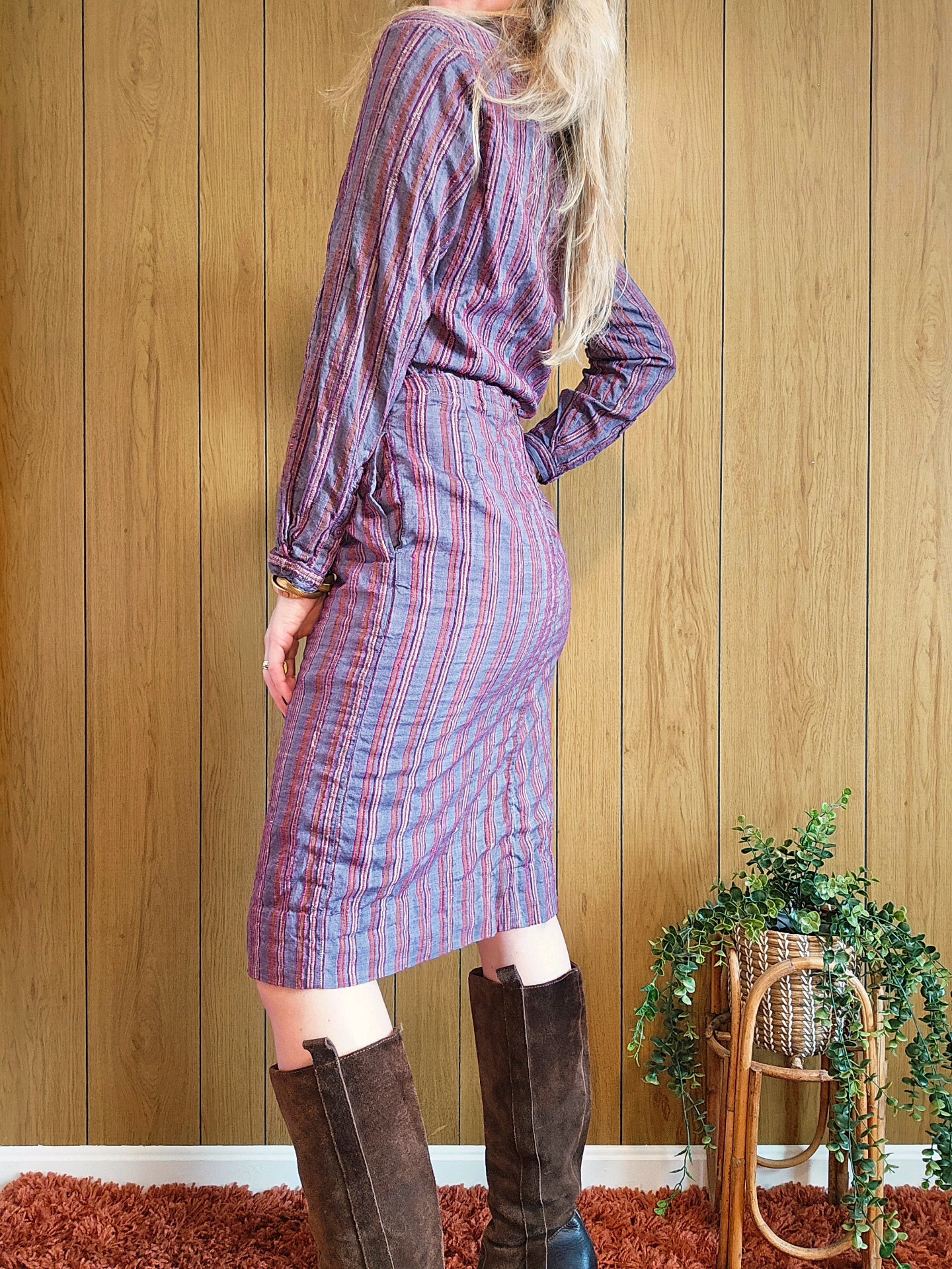 60s Royal Silk 2-Piece Set (S/M)