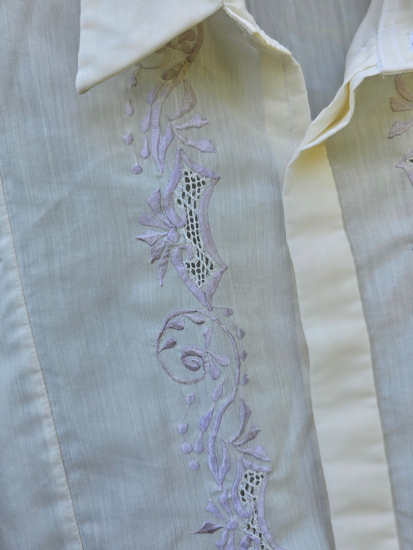 70s Guayabera Style Shirt (M/L)