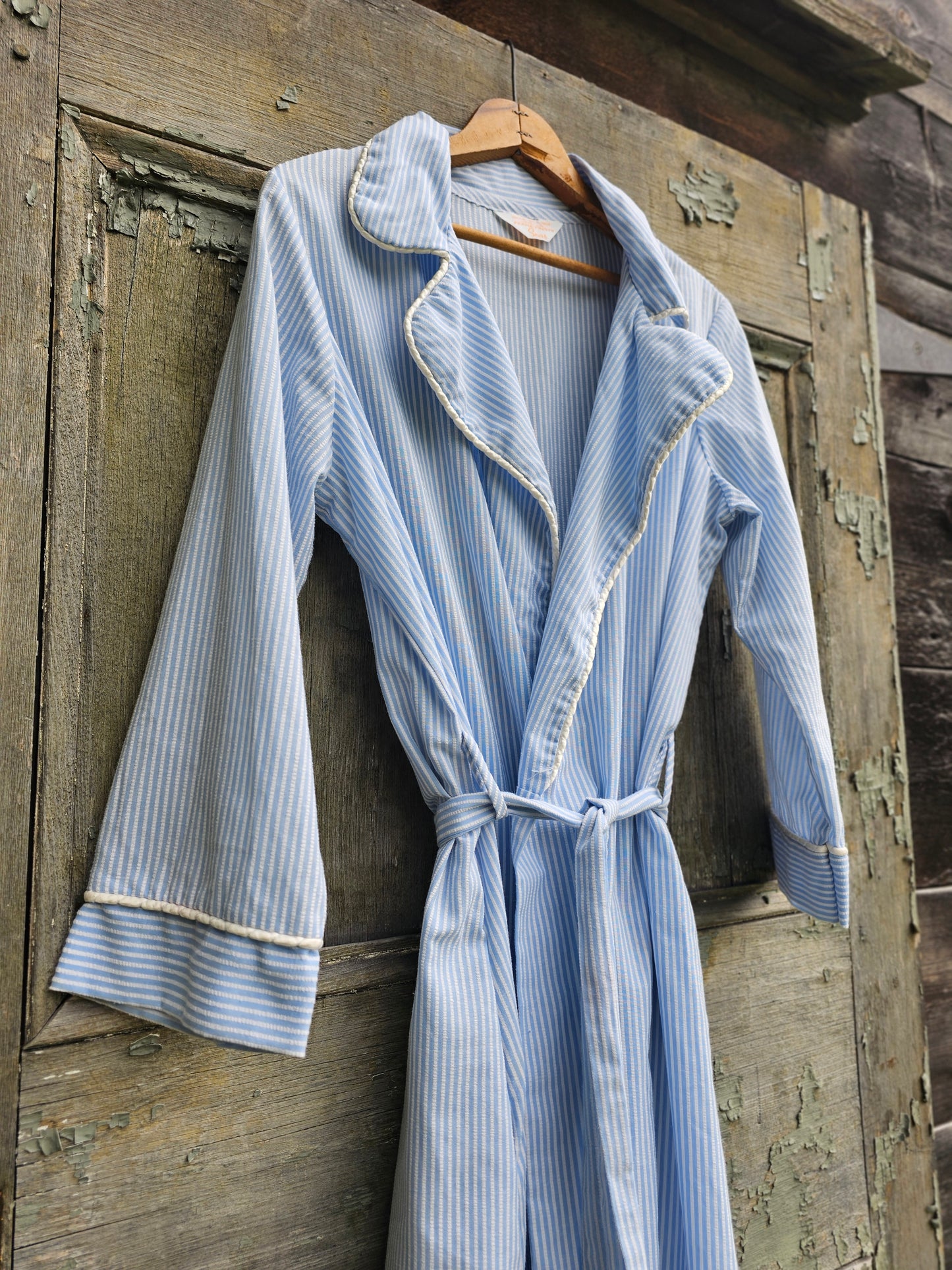 60s Sears Seersucker Robe (S/M)