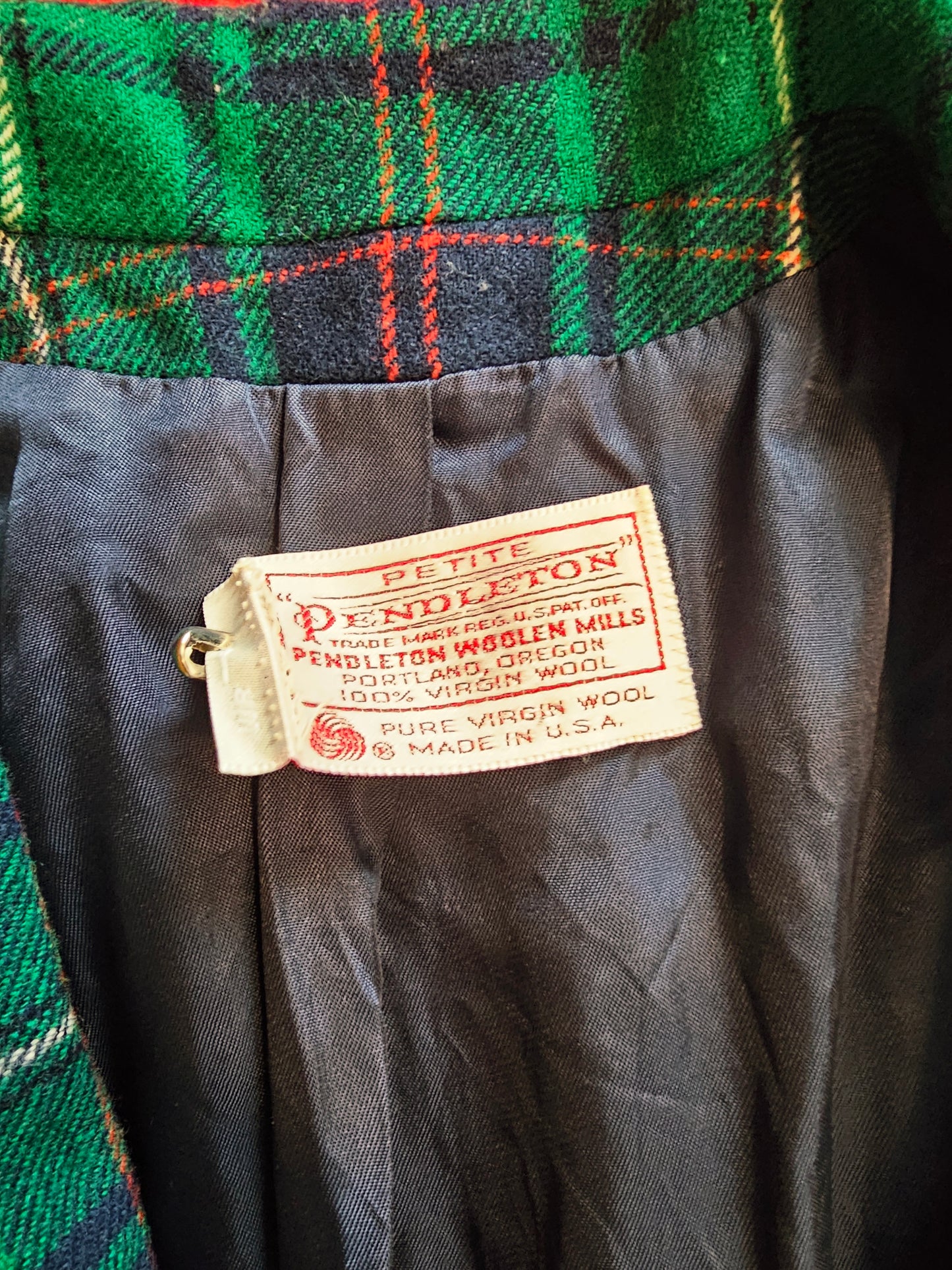 80s Plaid Pendleton Blazer (S/M)