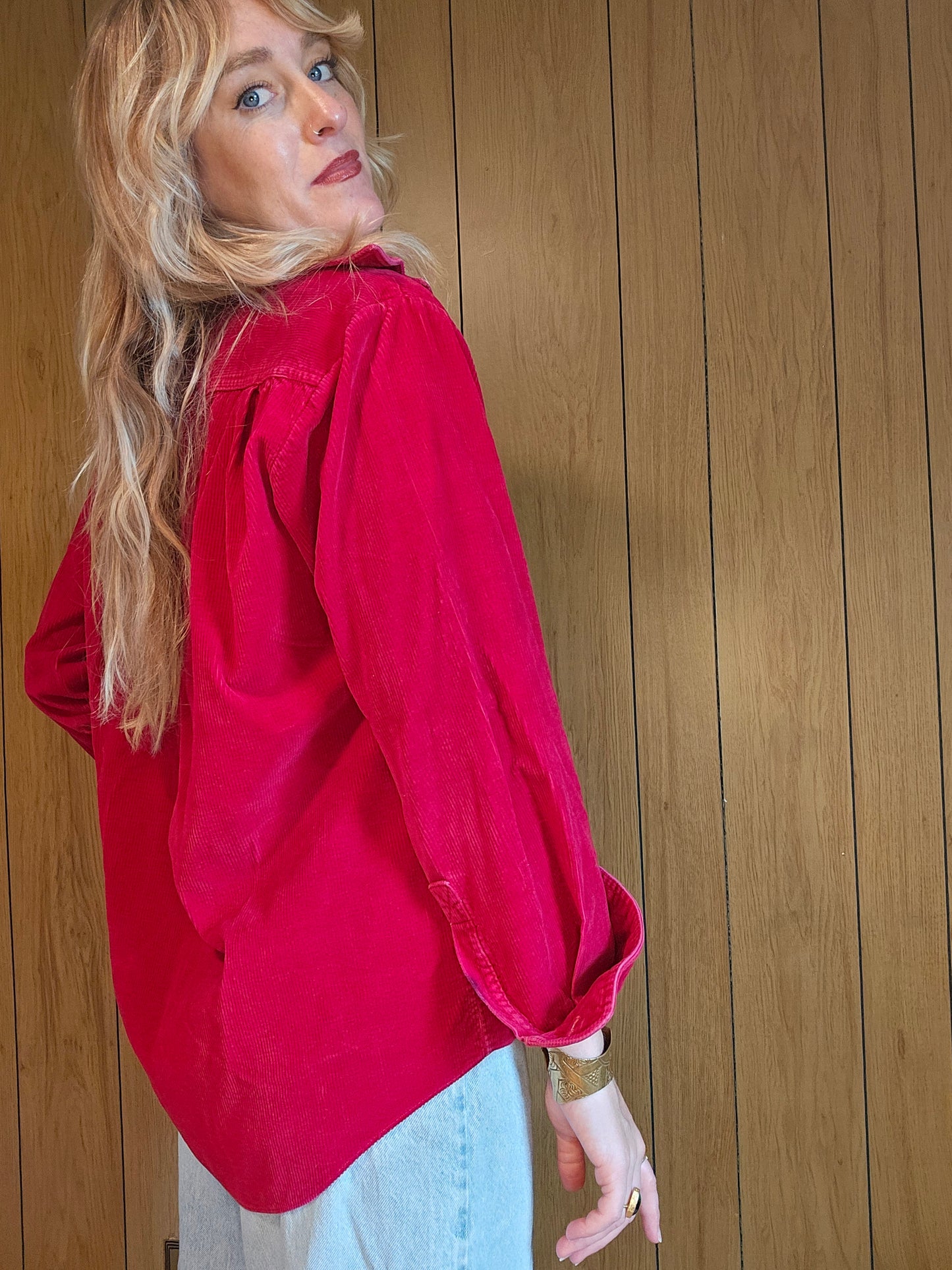 60s Harcrest X Wheel Cordoroy Button Down (M-L-XL)