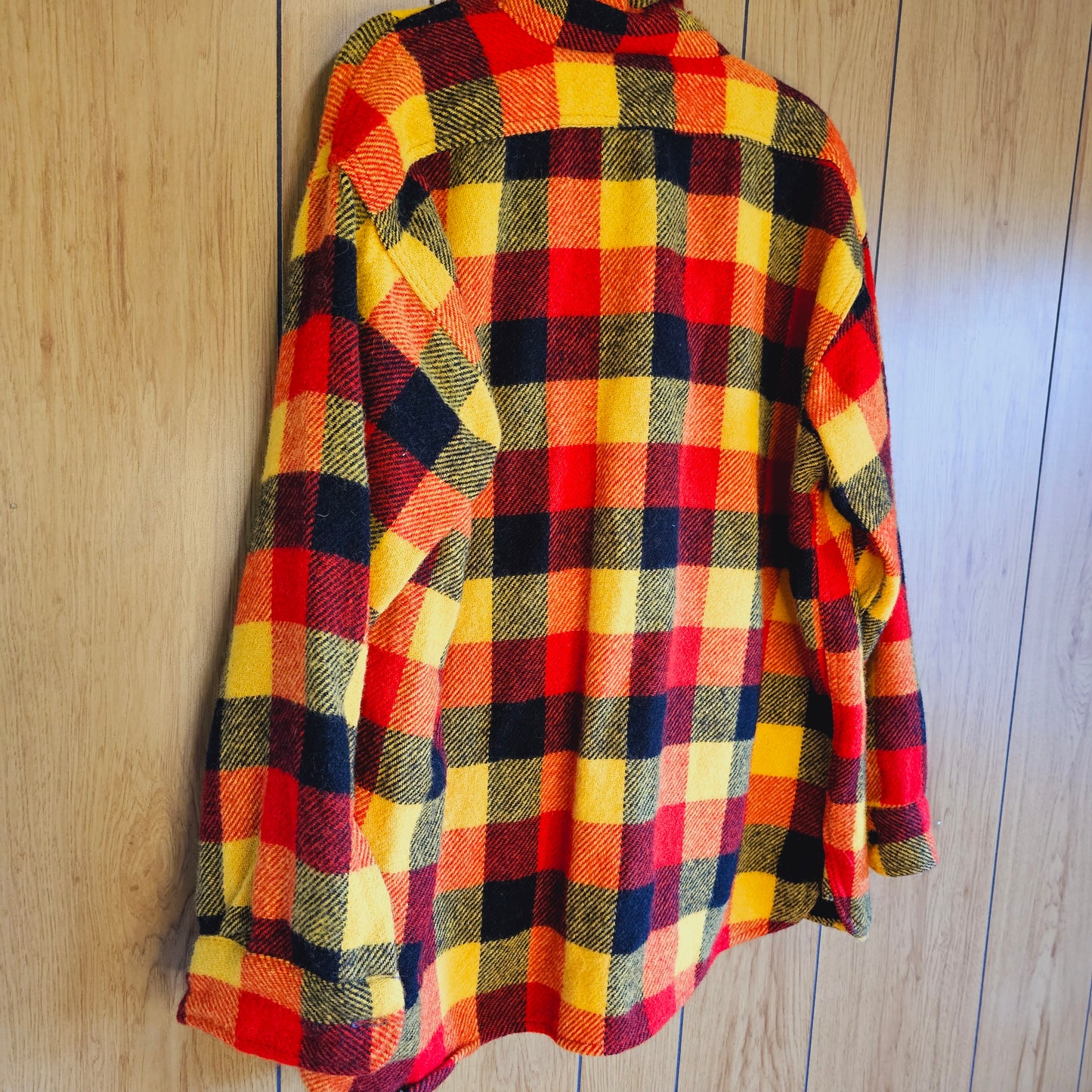 King Kole Wool Plaid Shirt (L)