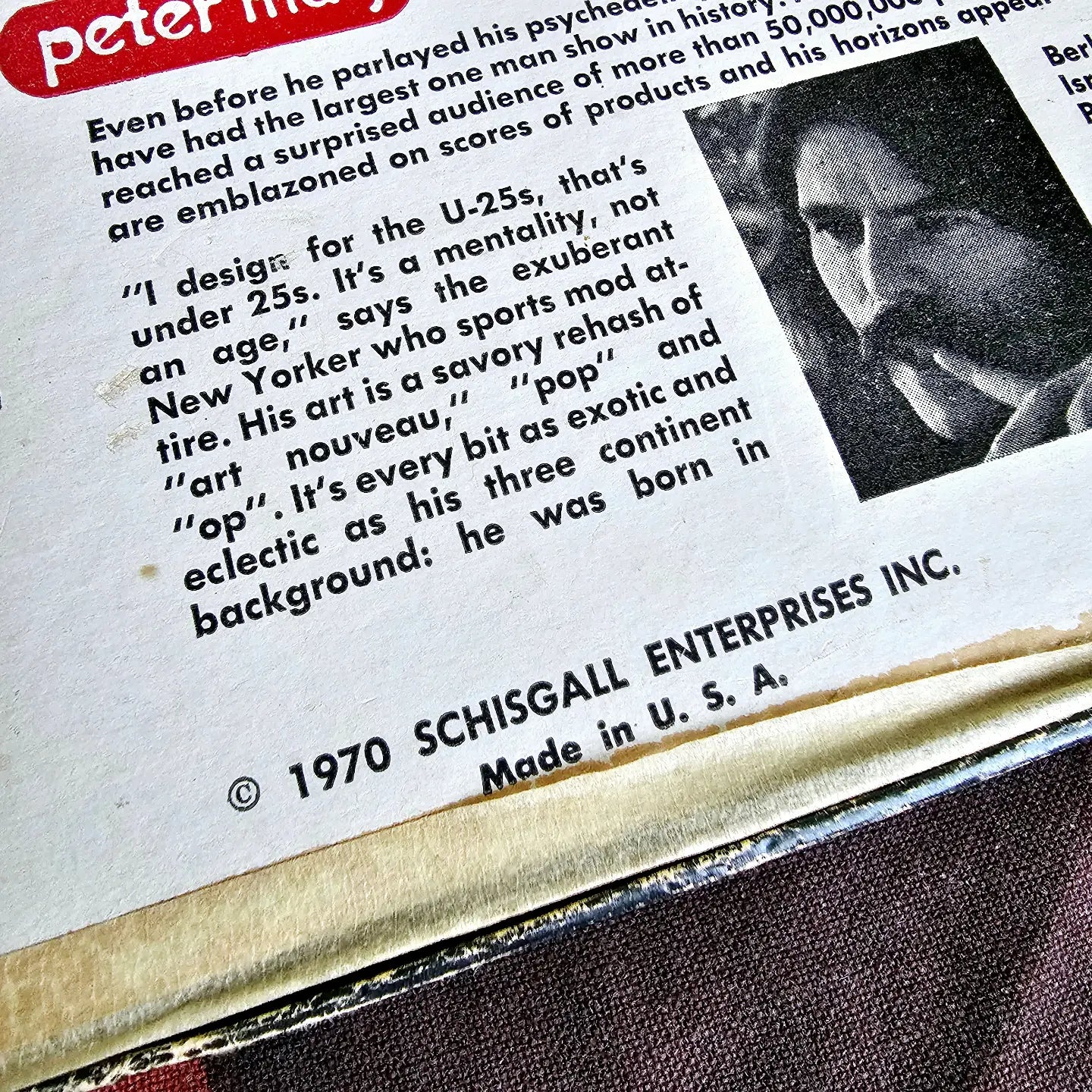 RARE 70s Peter Max Astrology Puzzle – Vice Of The Vintage