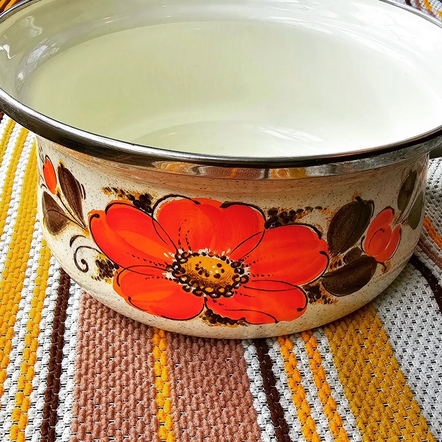 60s/70s Enamel Cookware Set