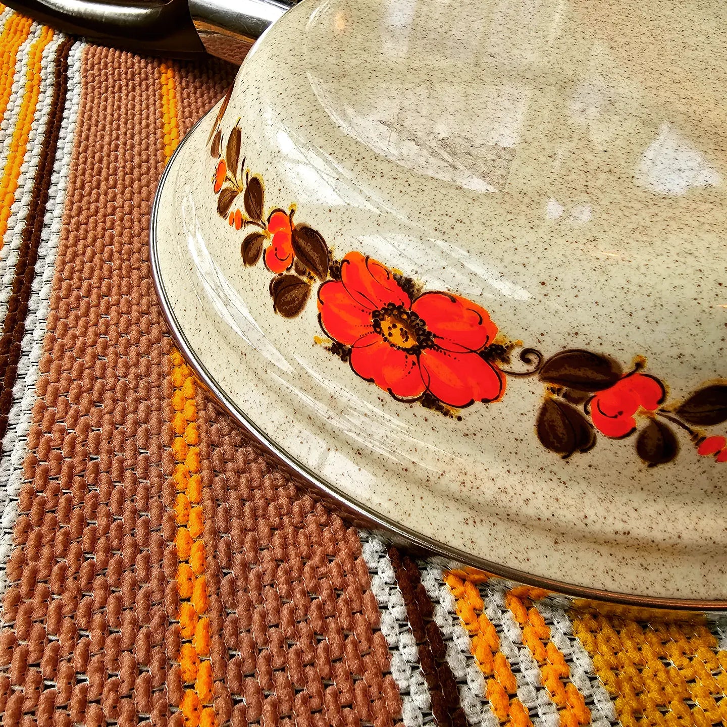 60s/70s Enamel Cookware Set