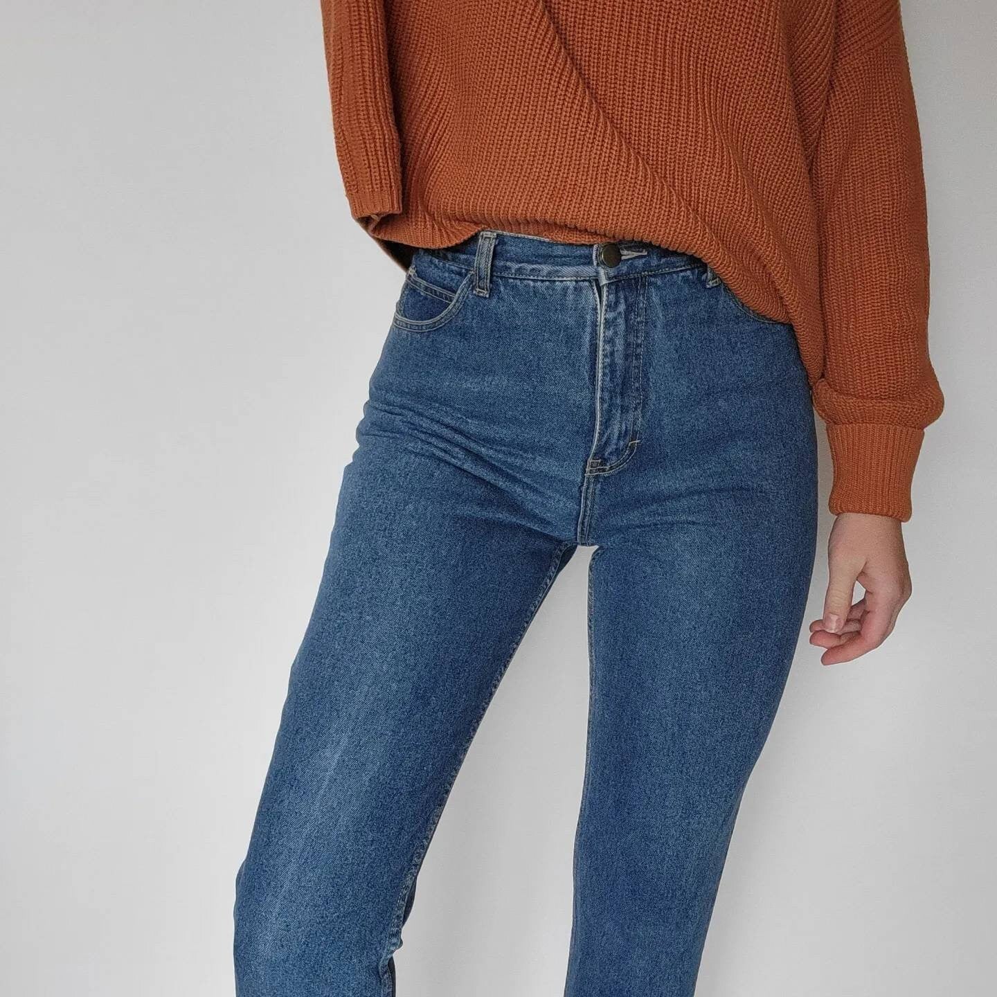 Amazing 80s/90s vintage Transaction Jeans Size 9 zipper ankle straight leg