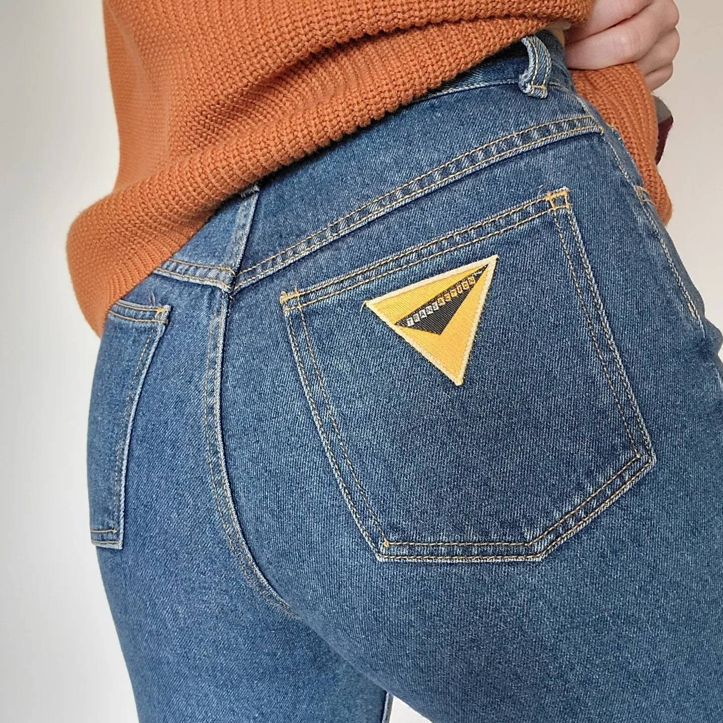 Amazing 80s/90s vintage Transaction Jeans Size 9 zipper ankle straight leg